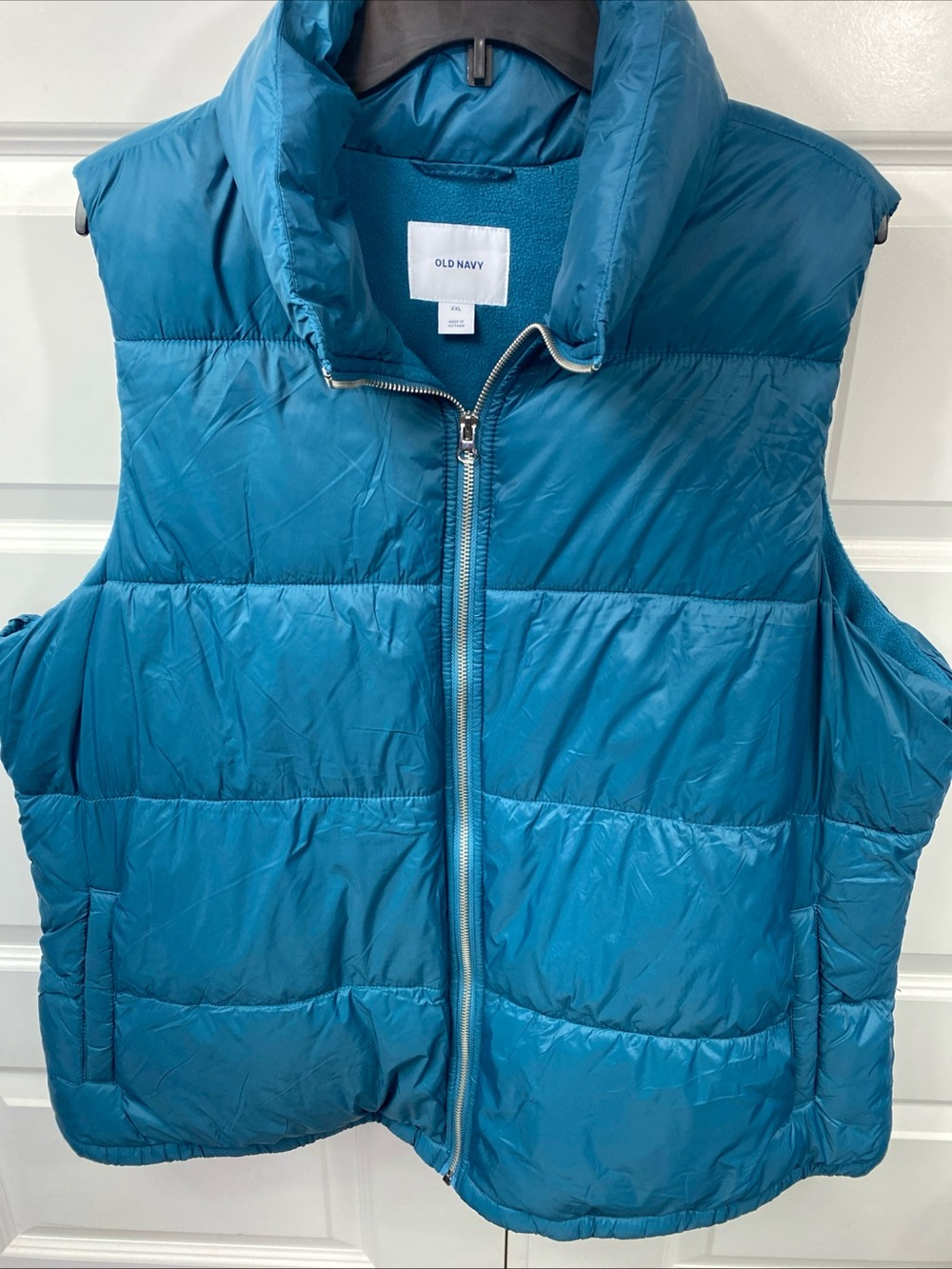 Puffer Vest Womens Water Resistant Quilted Zip Winter Outdoor Teal XXL 2XL - Picture 2 of 6